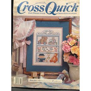 Cross Quick Easy Projects for Cross-Stitch Lovers June/July '89 Pattern Magazine